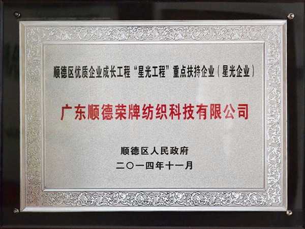 美狮贵宾会-2012年获顺德政府颁发“星光企业”称号